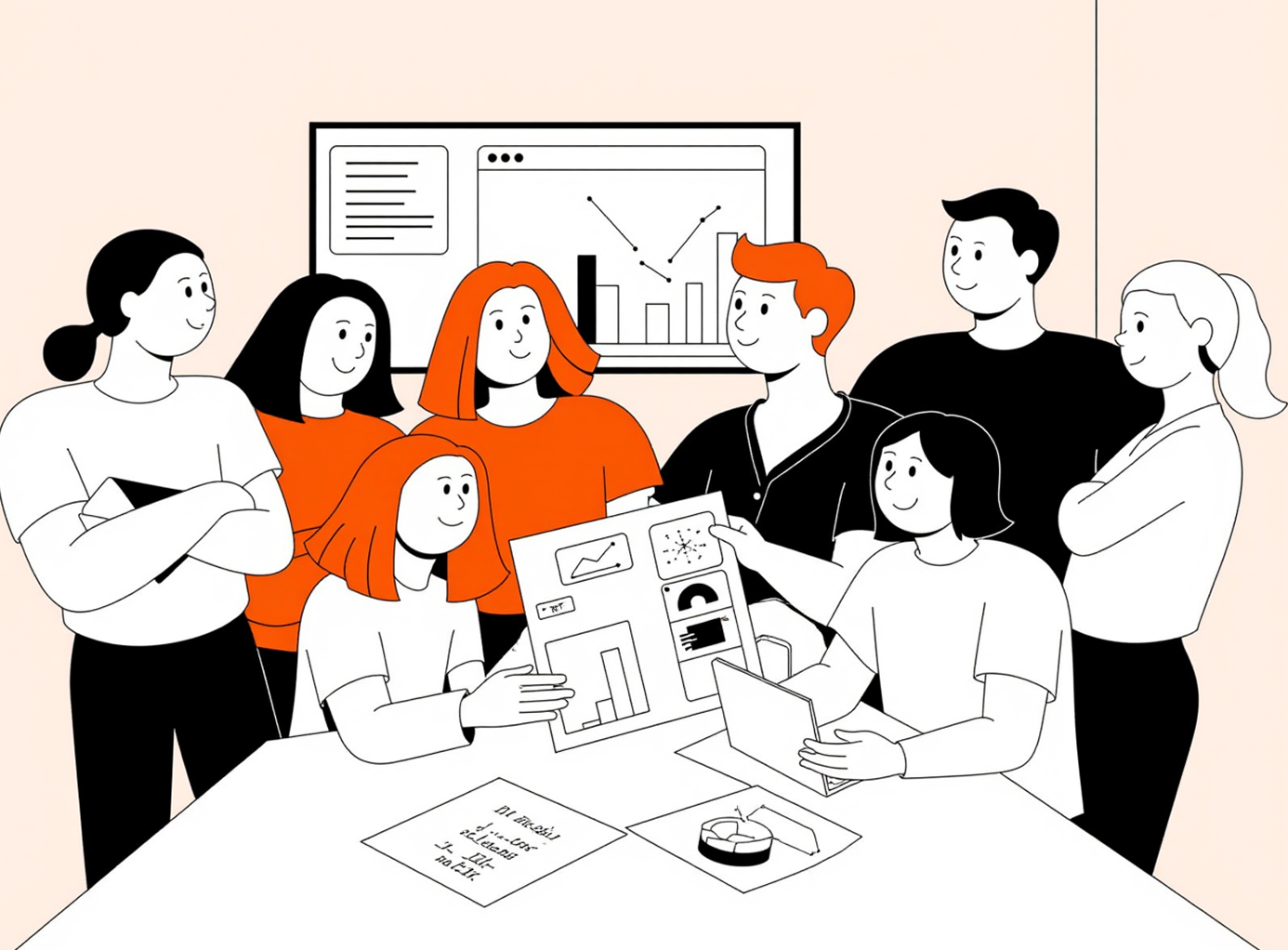 Illustration Model A Team